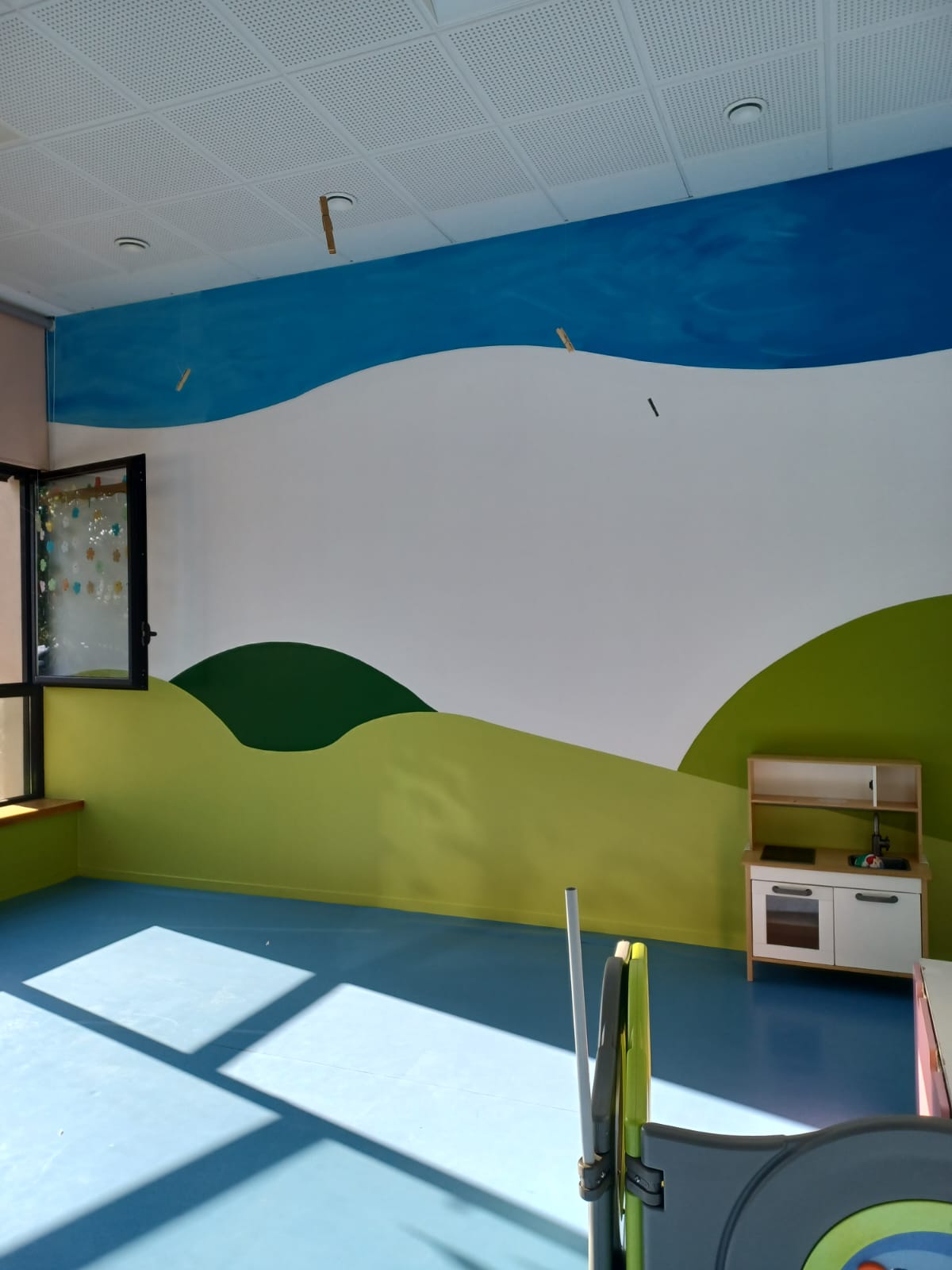 Intérieur de la crèche de Saint-Loup à Vindry-sur-turdine 69490